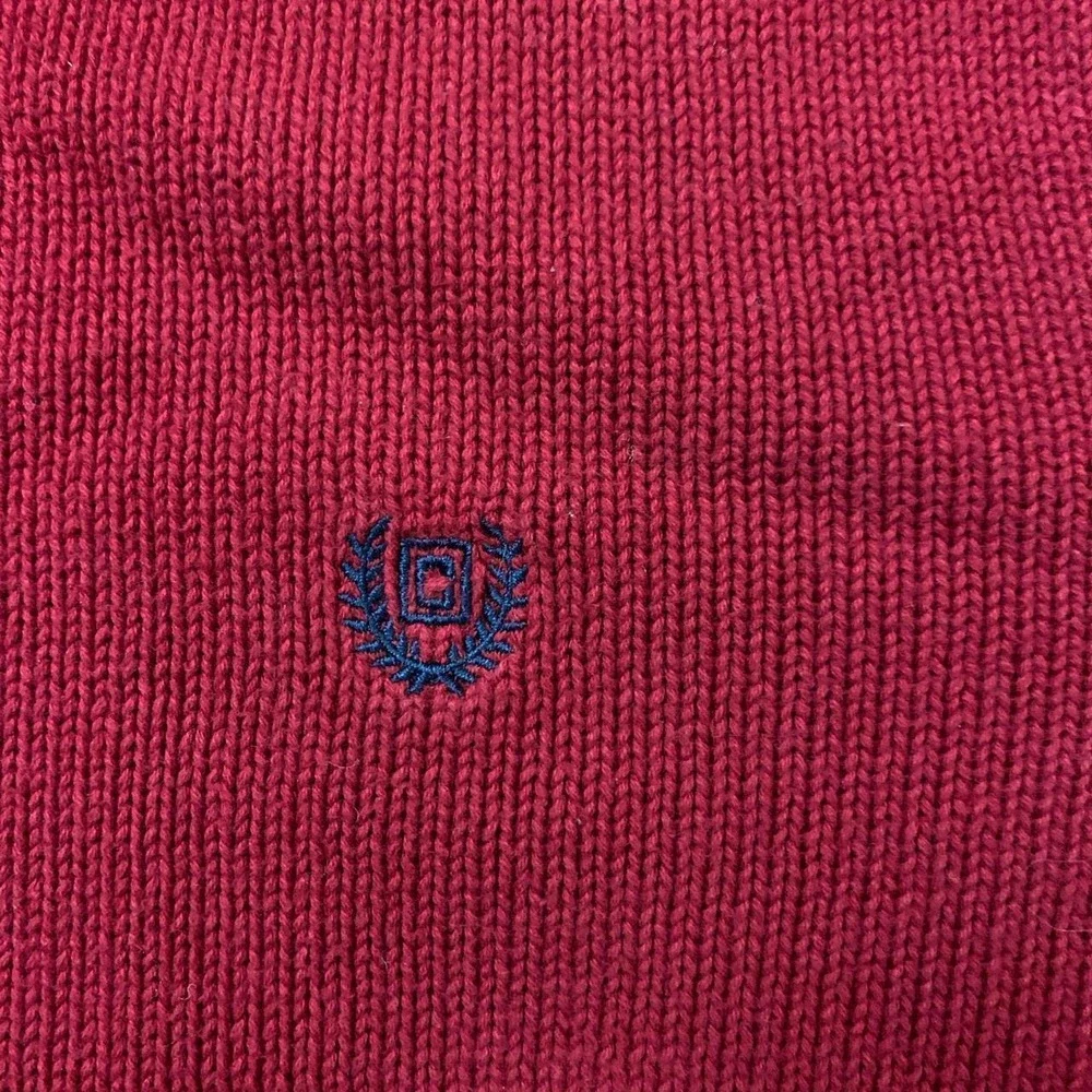 Chaps Mens Red Classic Prep Crewneck Sweater XXL Tall 2XLT